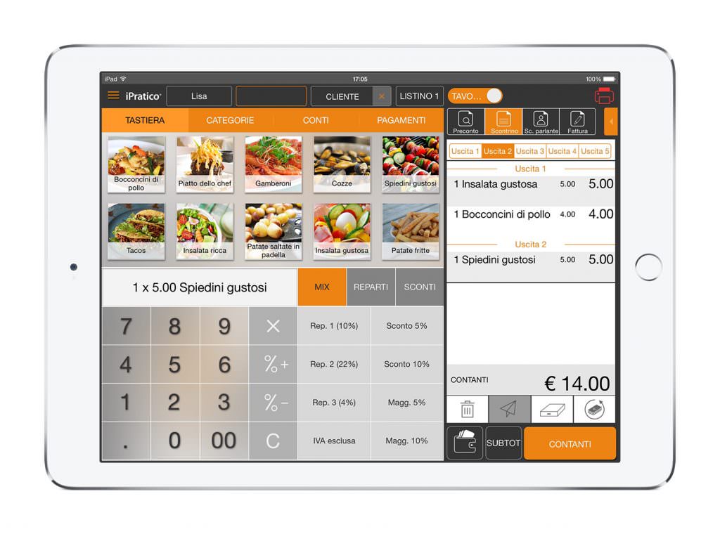 ipratico gestionale per la ristorazione su ipad2